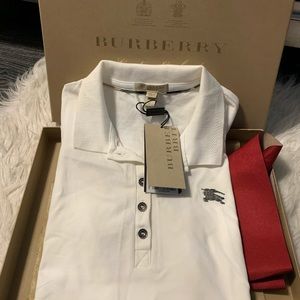 Burberry Women’s Polo shirt white Size S